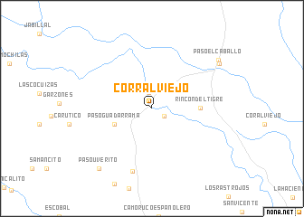 map of Corral Viejo