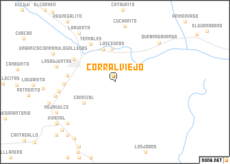 map of Corral Viejo