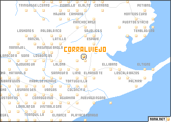 map of Corral Viejo