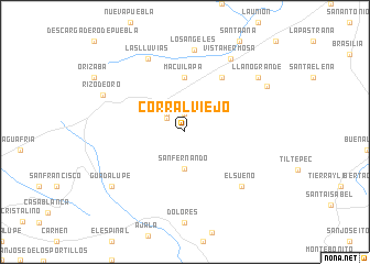 map of Corral Viejo