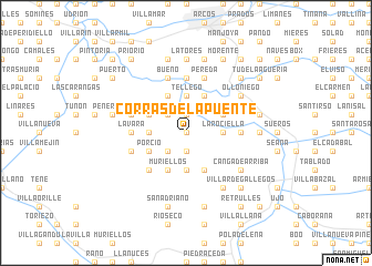 map of Corras de la Puente