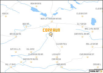 map of Corraun