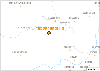 map of Corre Caballo