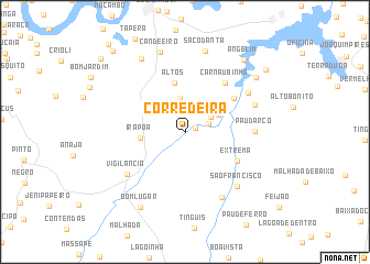 map of Corredeira