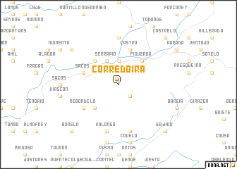 map of Corredoira