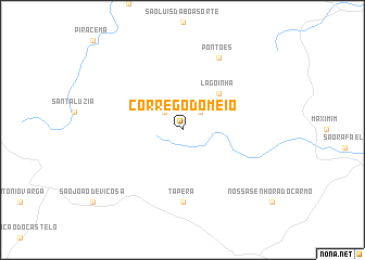 map of Córrego do Meio