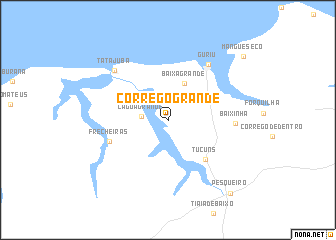 map of Córrego Grande