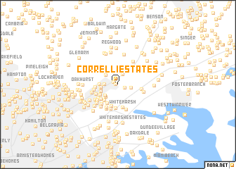 map of Correlli Estates