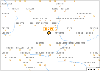 map of Corres