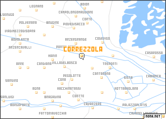 map of Correzzola