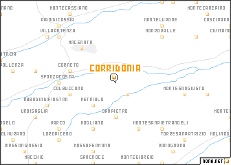 map of Corridonia