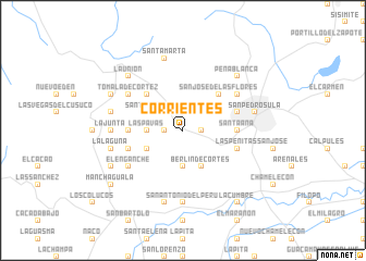 map of Corrientes