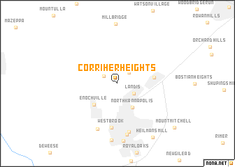 map of Corriher Heights