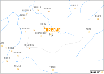 map of Corroje