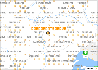 map of Corrovants Grove