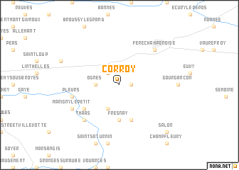 map of Corroy