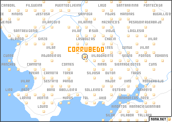 map of Corrubedo