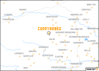 map of Corryarbeg