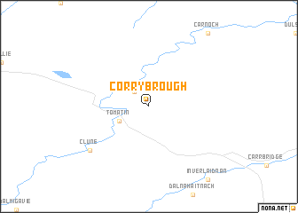 map of Corrybrough