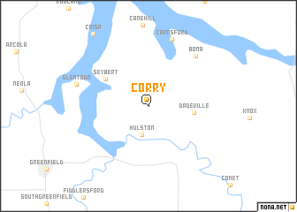 map of Corry