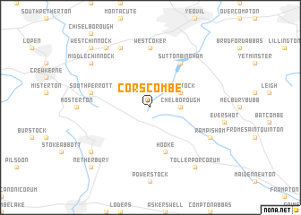 map of Corscombe