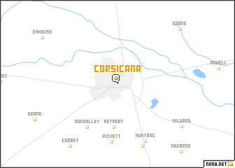 map of Corsicana