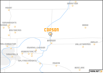 map of Corson