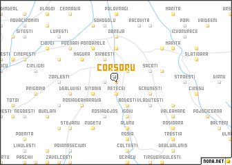 map of Corşoru