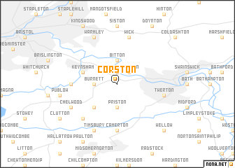 map of Corston