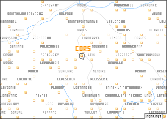 map of Cors