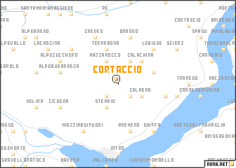 map of Cortaccio