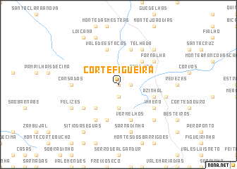 map of Corte Figueira