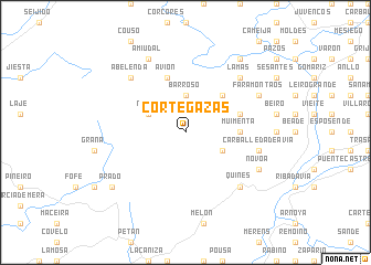 map of Cortegazas