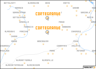 map of Corte Grande