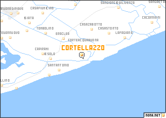 map of Cortellazzo