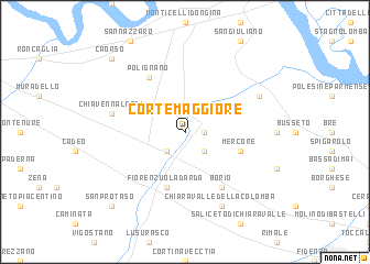 map of Cortemaggiore