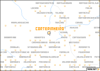 map of Corte Pinheiro