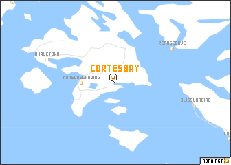 map of Cortes Bay