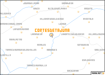 map of Cortes de Tajuña