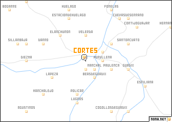 map of Cortes