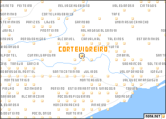 map of Corte Vidreiro