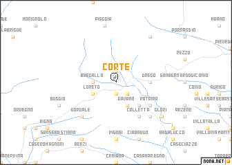 map of Corte