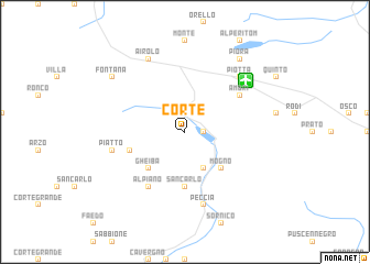 map of Corte