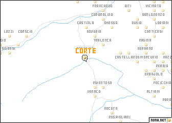 map of Corte