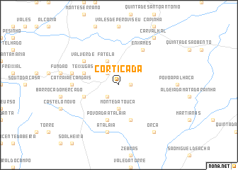 map of Cortiçada