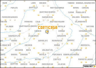 map of Cortiçada