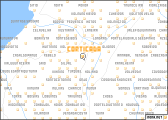 map of Cortiçada