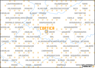 map of Cortiça