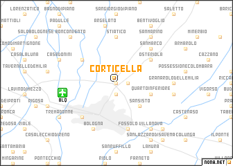 map of Corticella