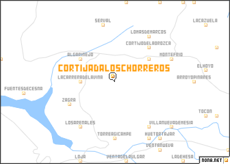 map of Cortijada Los Chorreros